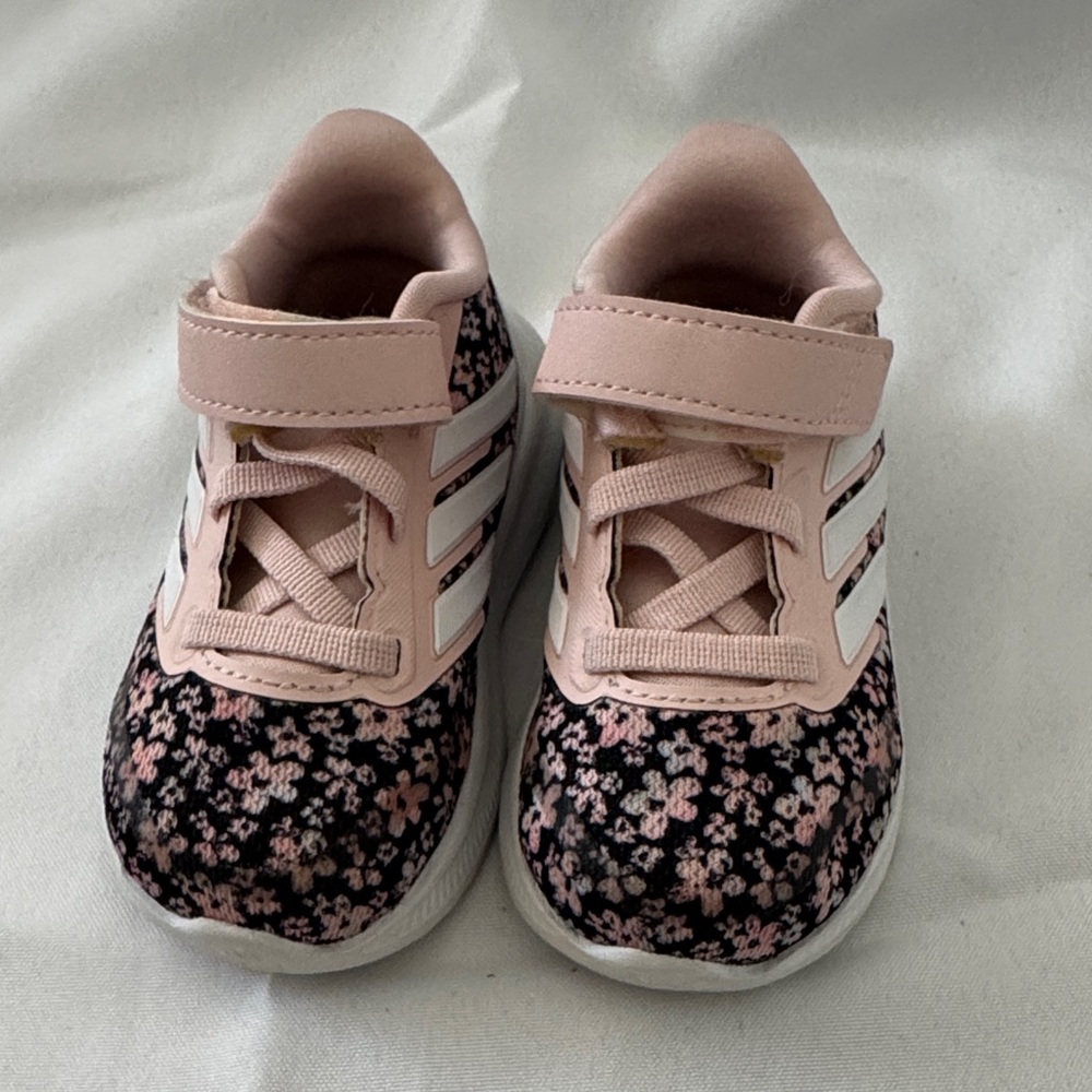 adidas Pink Floral Kids Sneakers